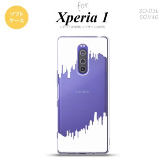 SO-03L SOV40 901SO Xperia 1 スマホケース ソフト カバー ホラー 白 nk-xp1-tp196