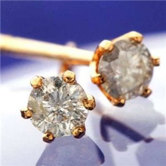 ダイヤモンドピアス K18PG 0.1ct スタッドピアス レディース 18金 ピンクゴールド シンプル 一粒ダイヤ 華奢 ジュエリー アクセサリー プレゼント ギフト
