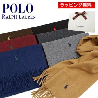 POLO RALPH LAUREN ポロ ラルフローレン マフラー【26AW】 PC0476  レディース メンズ ブランド マフラー/ストール/ブランドマフラー/ウール100%/ワンポイント/クリスマス/プレゼント/ギフト/お誕生日/成人祝い 送料無料【ラッピング無料】