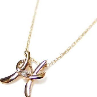 イニシャル ネックレス K18 ダイヤモンド 0.01ct ゴールド 一粒 ダイヤ ペンダント レディース 18金 18k アルファベット H 文字 アクセサリー ジュエリー プレゼント ギフト