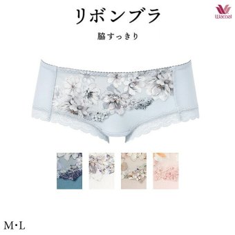 ワコール リボンブラ 脇すっきり ショーツ PXB643 M・L ビキニ・ボーイレングス(ヒップハング)