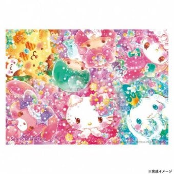 サンリオ ジグソーパズル 108ピース フローラリウム お花に囲まれて 108-842 ハローキティ マイメロディ キャラクター グッズ 子供 知育玩具 大人 趣味 室内遊び プレゼント ギフト サンリオ正規ライセンス品