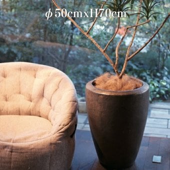 植木鉢 おしゃれ 大型 陶器 17号 ウーヌム ジャー トール 幅50cm 高さ70cm 鉢カバー 高級 釉薬陶器製 寒冷地対応 ゴールド 北欧 屋外向け 観葉植物用 サボテン 特大 ガーデニング ベランダ 玄関 インテリア プランター 深型