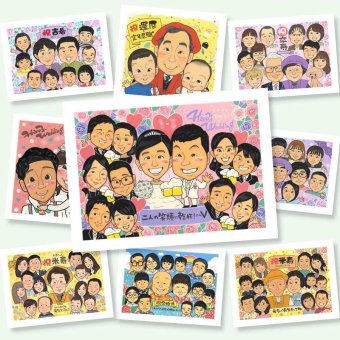 似顔絵 プレゼント サンクスボード 手描き 名入れ ギフト 贈り物 サンクスボード 結婚式 婚礼 感謝 披露宴 大人数 新郎 両親 親族 新婦 名入れ 修正無料 下書き確認 かわいい そっくり サプライズ 似てる 婚礼 披露宴 感謝ボード 思い出 喜寿祝い 結婚祝い メモリアルギフト カラフル バレンタインデー 感謝の品 傘寿祝い 引っ越し 感動 初任給 ハロウィン