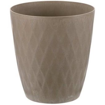 リッチェル ラピス ポットカバー 8号鉢用 8個セット ベージュ 鉢カバー 植木鉢 プランターカバー 観葉植物 石灰石配合 エコ素材 ダイヤモンドカット インテリア 雑貨 おしゃれ 室内用