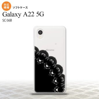SC-56B Galaxy A22 スマホケース ソフトケース レース A 黒 メンズ レディース nk-a22-tp722