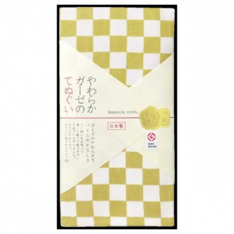手ぬぐい 日本製 泉州タオル ガーゼ パイル いちまつ 市松模様 和柄 おしゃれ 速乾 薄手 綿100% 伝統工芸品 ギフト プレゼント 贈り物 日繊商工 ジャパニーズスタイル