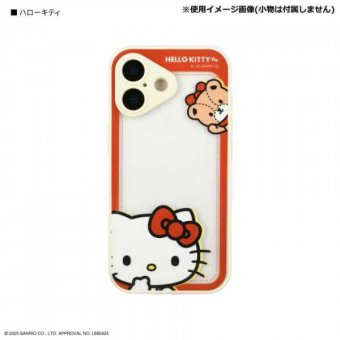 iPhone17 ケース ハローキティ サンリオ IIIIfit プランプフレーム 耐衝撃 ハイブリッド カバー ストラップホール付 キャラクター スマホケース おしゃれ かわいい キティちゃん KT SANG-579KT サンリオ正規ライセンス品