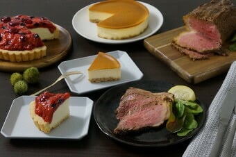 ケーキとローストビーフのご褒美セット  450213 景品 記念品 粗品 ノベルティ 名入れ 御挨拶 ご挨拶