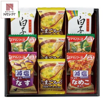 アマノフーズ みそ汁 スープ 白子のり 詰合せ ギフトセット 計9点入 フリーズドライ 即席味噌汁 白子のり 味付け【北海道・沖縄県・離島 配送不可】