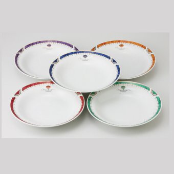 マーブルカレー＆スープ5P 磁器 美濃焼 やきものの里から、暮らしを贈ります。　ギフト 食器 セット テーブルウェア