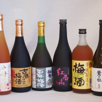贅沢梅酒6本セット(芋焼酎仕込五代梅酒(鹿児島) 古酒仕込み梅酒 紅南高梅酒20度(和歌山) 高千穂産梅使用熟成梅酒 梅香 百年梅酒(茨城) 梅酒 鶯の杜(奈良)) 720ml×6本
