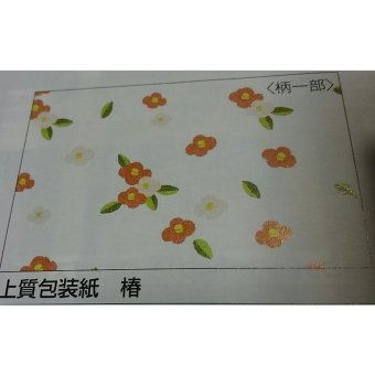 包装紙 椿100枚 ツバキ 上質紙　ポイント消化
