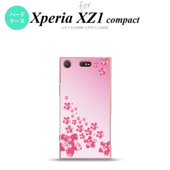 【SO02K】【スマホケース/スマホカバー】【エクスペリア XZ1】SO02K スマホケース Xperia XZ1 Compact SO-02K カバー エクスペリア XZ1 花柄・サクラ（B） ピンク nk-so02k-184【メール便送料無料】