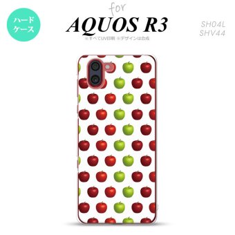 SH-04L SHV44 R3 AQUOS R3 スマホケース カバー りんご 林檎 青リンゴ 白 緑 赤 nk-r3-047