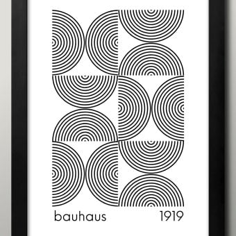 日本製 バウハウス BAUHAUS A3 サイズ ポスター アート おしゃれ 絵画 インテリア 北欧 イラスト マット紙 艶消し アートパネル 額 フレーム デザイン 壁掛け ギフト 新築祝い ディスプレイ  速達 送料無料