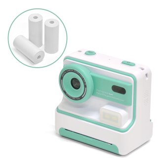 プリント機能付きキッズカメラ＆感熱紙3ロール プリントカメラ キッズカメラ USB充電  送料無料
