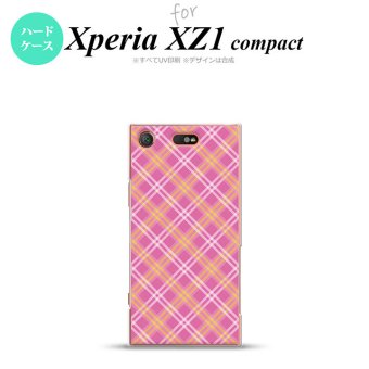 【SO02K】【スマホケース/スマホカバー】【エクスペリア XZ1】SO02K スマホケース Xperia XZ1 Compact SO-02K カバー エクスペリア XZ1 チェックA ピンク nk-so02k-433【メール便送料無料】