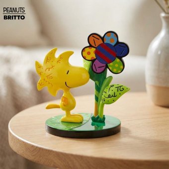 ウッドストック フラワー ミニ 8.9cm | ロメロ・ブリット Romero Britto デザイン アート 正規輸入品