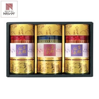 静岡銘茶 香雅伝承 深蒸し茶 ギフトセット 2種 計3個入 静岡茶 煎茶 茶葉 日本茶 深むし茶【北海道・沖縄県・離島 配送不可】