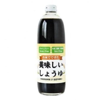 お米でできた美味しいしょうゆ 500ml 2本セット 小麦不使用 大豆不使用 アレルギー対応 調味料 しょうゆ風 米 酒粕 食塩 醤油代用 グルテンフリー