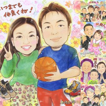 記念日のプレゼントに、似顔絵でサプライズをしてみませんか。 贈り物 似顔絵 両親 ギフト 名入れ 手描き プレゼント 記念日 結婚記念日 お祝い 誕生日 両親 彼氏 彼女 恋人 名入れ 下書き確認 修正無料 そっくり 宝物 一生もの 実績多数 記念日 夫婦 宝物 一生もの ウェディングギフト バレンタインデー 長寿祝い 感動 贈答品 応援 大量注文 カラフル クリスマス お祝い返し 家族