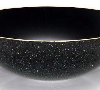 ハーフボウル　銀河　黒　(大) インテリア 漆器 盆 カタログギフト 景品 粗品
