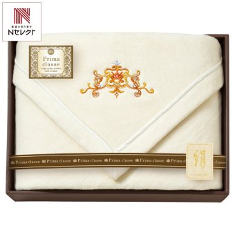 プリマクラッセ シルク混綿毛布 ヨコ糸シルク30％ ギフト ブランケット 国産 寝具 防寒 保温【沖縄県・離島 配送不可】