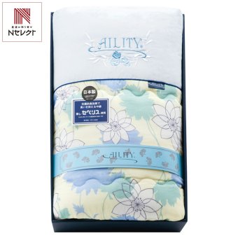 AILITY 東レ抗菌防臭素材 肌掛布団 ブルー ギフト 肌掛け布団 ガーゼ 国産 寝具 コットン 肌掛け【沖縄県・離島 配送不可】