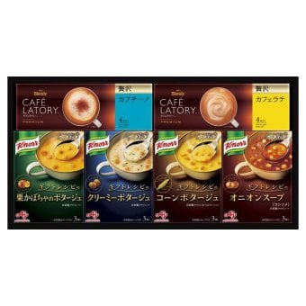 お歳暮・冬ギフト 味の素 [ギフトレシピ]「クノール」スープ&コーヒーギフト (KGC-20Y) ※送料無料(北海道・沖縄・離島への配送不可)