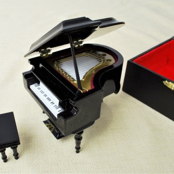 ミニチュア楽器！グランドピアノ 　（黒）♪この商品はお取り寄せ商品です♪♪【楽器-音楽雑貨】