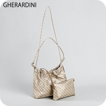 ゲラルディーニ ショルダーバッグ レディース ブランド GHERARDINI Italy GHB0210 CRETA グレージュ/アイボリー