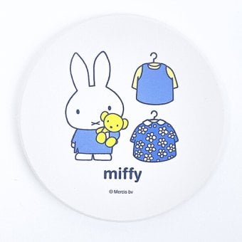 ミッフィー miffy 吸水コースター ワンポイント ブルードレス キッチン