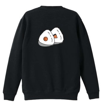 バスケ トレーナー スウェット メンズ レディース ジュニア 裏パイル 練習着 おもしろ 名入れ おしゃれ 文字入れ無料 綿100% キッズ 大きいサイズ 「バスケットボール in おにぎり」 アートワークスコウベ 【送料無料】