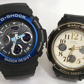 ペアウオッチ gショック恋人たちのGショックペアウォッチ G-SHOCK BABY-G ペア腕時計 カシオ 2本セット gショック ベビーg アナデジ AW-591-2AJF BGA-151EF-1BJF お揃い    新品 人気  婚約　夫婦 高級　クリスマス プレゼント おすすめ