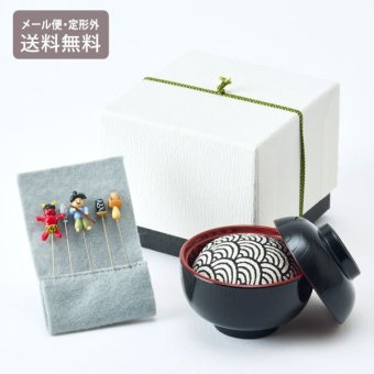金沢のお針箱 針物語 一寸法師 定形外 送料無料 針山 待ち針 5本セット おしゃれ かわいい ミニチュア 裁縫 手芸 昔話 日本製 ギフト