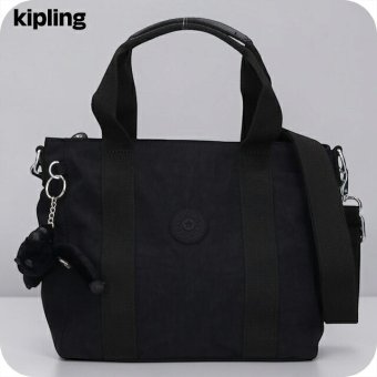 キプリング トートバッグ レディース ブランド Kipling アッセーニ ミニ ミニトートバッグ ロゴ ワンポイント 無地 2WAY KI7149-P39 Black Noir 黒