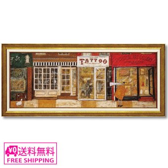 Sam Toft アートフレーム あなたの住む街角で Lサイズ ST-15014 サムトフト インテリア ギフト アート 絵画 デザイナー 部屋 オシャレ かわいい