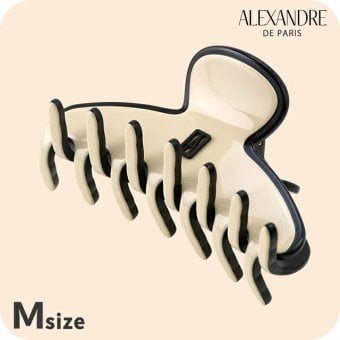 アレクサンドル ドゥ パリ ヘアクリップ レディース ブランド ALEXANDRE DE PARIS パリジェンヌMクリップ ACCM-17630-04-Y ベージュ ブラック