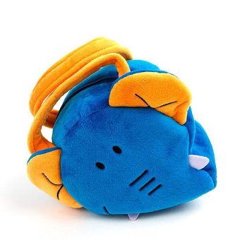 たべっ子どうぶつ ぬいぐるみ ダイカットバッグ ぞう 青 バッグ キッズ