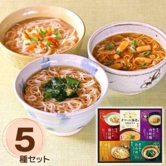 お歳暮 冬ギフト 手延べにゅうめん 5種 詰合せ 池利 奈良県産 即席 麺 インスタント ギフトセット 贈り物 常温保存 簡単調理 夜食 お祝い 内祝い 挨拶 贈答品 手土産 御歳暮