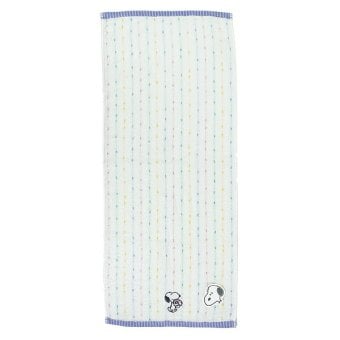 スヌーピー フェイスタオル (Washing) ホワイト 西川 日本製 SNOOPY