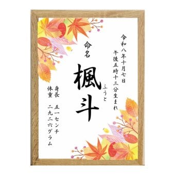 季節の花の命名書12種【送料無料/ギフトラッピング】お子さまの生まれた季節や花言葉に♪  オーダーメイド 記念日 出産祝い ベビー 誕生日 両親 シンプル 一生の宝物 内祝い お七夜 初節句 お宮参り 成長記録 記念写真 赤ちゃん ひまわり あじさい 紅葉 桜