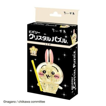 【11月10日入荷分予約受付中】 ちいかわ クリスタルパズル うさぎ 立体ジグソーパズル 透明ピース 組み立てインテリア 3Dパズル キャラクターグッズ 7歳以上 キッズ 子ども 大人向け ギフト プレゼント 50302 ビバリー