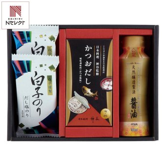 日本料理 神谷 監修 和の調味料 詰め合わせ ギフトセット 3種 計4点入 調味料 詰合せ だし 醤油 白子のり【北海道・沖縄県・離島 配送不可】