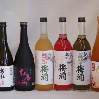 梅酒のみ比べ6本セット(紅南高梅酒20度(和歌山) 高千穂産梅使用熟成梅酒 赤しそ赤い梅酒(和歌山) 梅酒 鶯の杜(奈良) 蜂蜜梅酒(和歌山) 緑茶梅酒(和歌山)) 720ml×6本