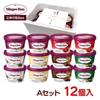 敬老の日 お中元 残暑見舞い アイス ギフト対応 【正規代理店】 ハーゲンダッツ ミニカップ12個入 Aセット 人気のバラエティ6種×各2個