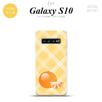 SC-03L SCV41 Galaxy S10 スマホケース ソフトケース フルーツ オレンジ オレンジ メンズ レディース nk-s10-tp652