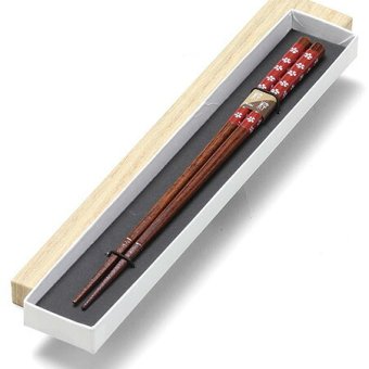 滑り止め木箸（朱） インテリア 漆器 盆 カタログギフト 景品 粗品