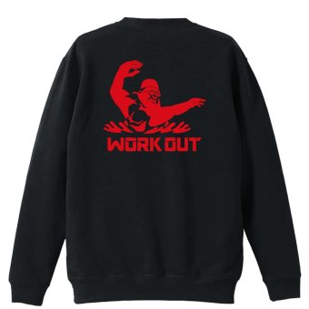 水泳 競泳 トレーナー スウェット メンズ レディース ジュニア 裏パイル 練習着 おもしろ 名入れ おしゃれ 文字入れ無料 綿100% キッズ 大きいサイズ 「ゴリラワークアウト 水泳」 アートワークスコウベ 【送料無料】